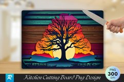 Colorful Tree Cutting Board sublimation Design Product Image 1