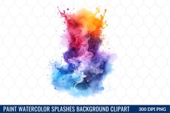 Watercolor Splashes Background Clipart Bundle Product Image 3
