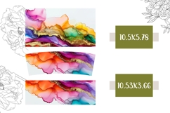 Fluid Art Tumbler Template, Watercolor 40 Oz Tumbler Wrap Product Image 2
