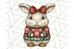 Christmas Animal Clipart, Festive Animals in Holiday Outfits Product Image 2