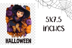 3D Halloween Witch Towel, Halloween Pumpkins Towel Design Product Image 2