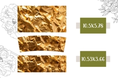 Gold Paper Tumbler Wrap, Gold 40 Oz Tumbler Sublimation Product Image 2