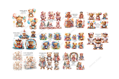 Teddy Bear Mega Bundle, Animals Clipart, Woodland Animal Png Product Image 2