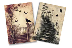 Witchy Stairway Junk Journal Pages Product Image 2
