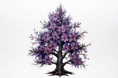 Lavender And Christmas Tree Sublimation PNG Product Image 2