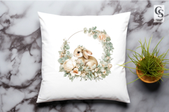 Cute Farm Baby Animals Frame Clipart PNG Product Image 2