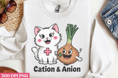 Cation &amp; Anion PNG, Chemistry Sublimation PNG Product Image 3