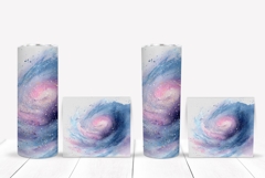 Watercolor Space Tumbler Design, Glitter Tumbler Product Image 2