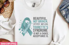 Beautiful Not Broken PNG, Syndrome Sublimation PNG Product Image 3
