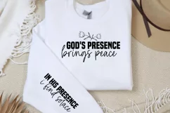 God's presence brings peace Sleeve SVG PNG Product Image 2