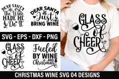 Christmas Wine SVG Design - Dear Santa the Wine Made Me Do Product Image 1