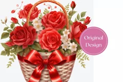 Floral Tumbler Wrap Design, Flowers Sublimation Design Product Image 2