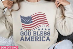 God bless America PNG, 4th Of July Sublimation PNG Product Image 1