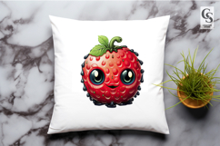 Gothic Dark Berry Pumpkin Clipart Sublimation PNG Product Image 3