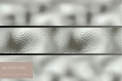 Silver Foil Digital Paper, Shimmering Silver Textures Paper Product Image 2
