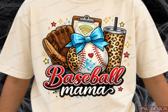 Baseball Mama Sublimation Design Product Image 2