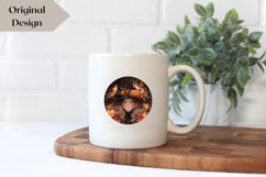 Halloween Sublimation Design, Halloween Witch Round Sign Product Image 2