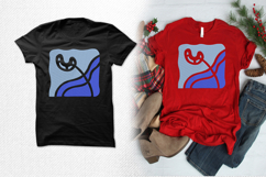 Abstract Blue Floral Square Embroidery Design File Product Image 2