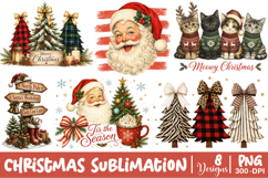 Trending Christmas PNG, Christmas Sublimation Design, Santa Product Image 1