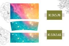 Glitter Tumbler Template, Rainbow 40 Oz Tumbler Sublimation Product Image 2