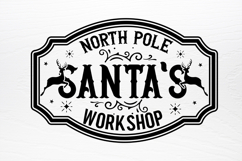 Vintage Christmas Sign SVG Product Image 2