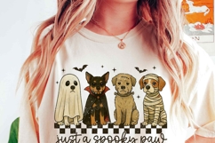 Vintage Dog Halloween png | Just a Spooky Paw png | Dog Mama Product Image 2