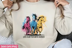 Just a Girl Who Loves Horses PNG Product Image 1
