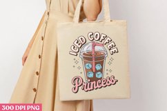 Iced coffee princess PNG, Iced Coffee Sublimation Product Image 3