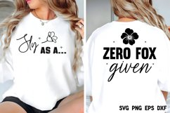 Zero fox given SVG, Sly as a SVG Product Image 2
