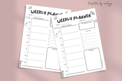 Cute Weekly Planner | Canva Editable Template Product Image 2