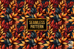 Autumn Leaves Pattern Digital Paper Product Image 2