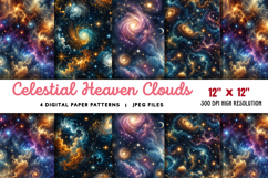 Celestial Heaven Clouds Glow Light JPG Product Image 1