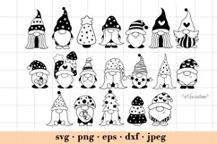 Gnomes SVG Bundle | Christmas Gnome Clipart Product Image 2