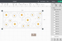 Daisy Libbey Can Glass SVG| Retro Flowers SVG Product Image 2