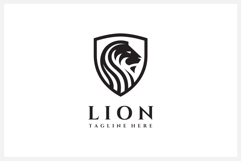 Lion Shield Logo Design Vector Illustration Product Image 2