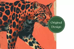 Leopard Tumbler Wrap Design, Tropical Tumbler Sublimation Product Image 2