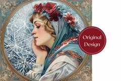 Art Christmas Tumbler Design, Winter Forest Tumbler Wrap Product Image 2