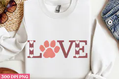 Love PNG, Valentine Dog Sublimation PNG Product Image 2
