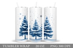 Christmas Tree Tumbler Design. Christmas Tree Sublimation Product Image 1