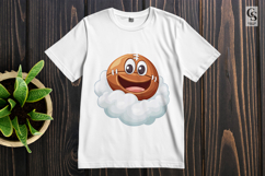 Cute Cartoon Soccer Ball Clipart Sublimation PNG Product Image 2
