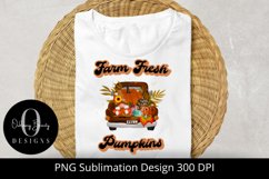 Farm Fresh Pumpkins|Retro Sublimation|Fall Sublimation PNG Product Image 1