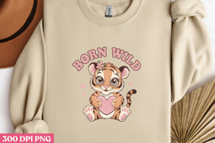 Born Wild PNG, Baby Animal Nursery Sublimation Product Image 3