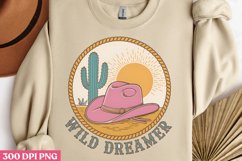 Wild Dreamer PNG, Pink Western Sublimation PNG Product Image 3