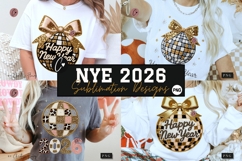 2026 Discoball PNG Faux Latch Hook - 4 Designs Product Image 1