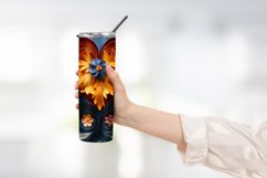 Heart Flower Tumbler Wrap Design Product Image 2