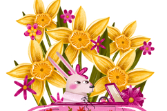 Spring Bunny Wall Art Printable, Easter Nursery Print Product Image 2