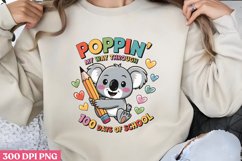 Poppin’ Through 100 Days of School PNG, Product Image 1