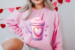 Valentine Coffee Cup Sublimation Clipart Product Image 2