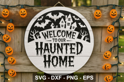 Halloween Haunted House Welcome Laser Cut File SVG Product Image 2