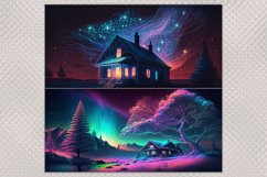 Mugs with a Christmas pattern I 8 mug designs, JPG Product Image 3